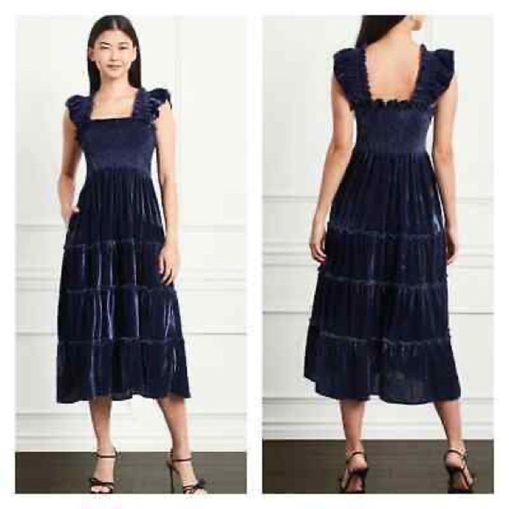 Hill House Navy Velvet Ellie Size S